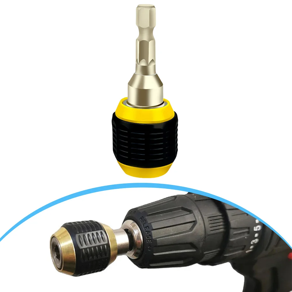 Drill Bit Converter Hex Handle Adapter Power Tool Accessory Anti-slip Handle Design Double Head Extractor For Charging Drill