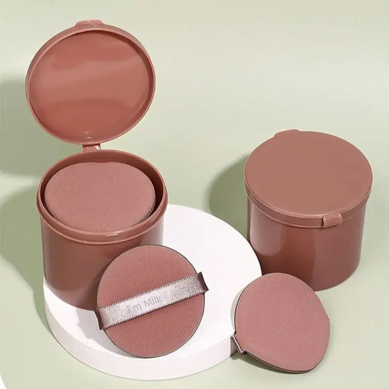 7Pcs Water Droplet/Circular Shaped Powder Puff Suitable For Use With Dry Powder To Set Makeup Or With Wet Powder For Foundation