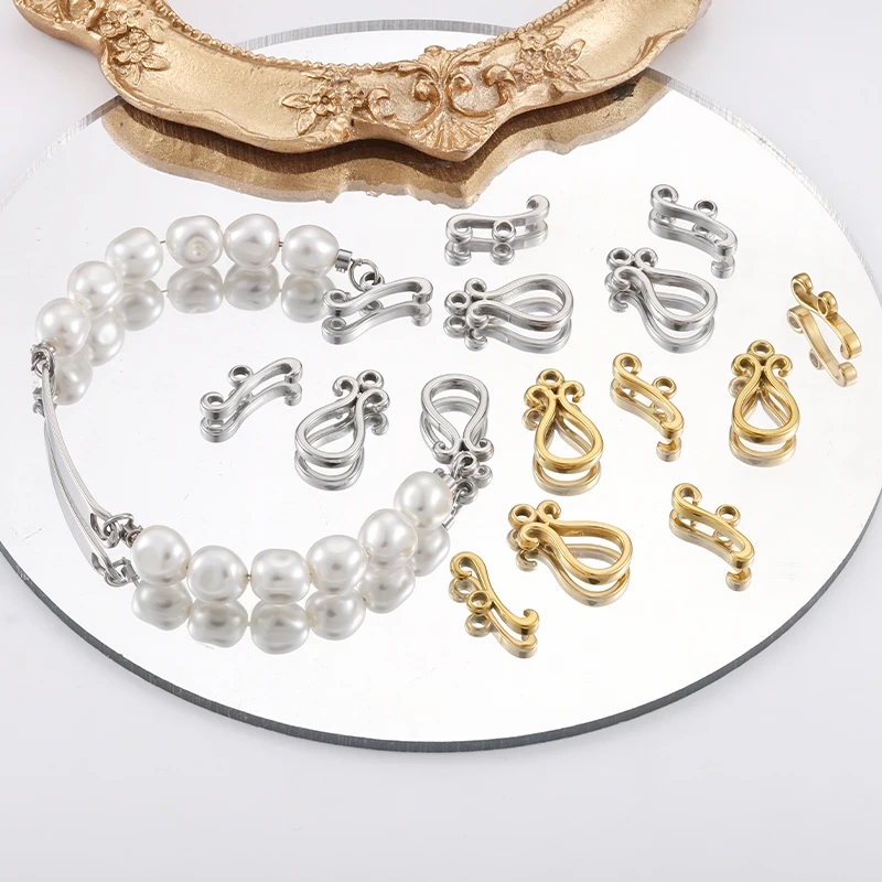 

Stainless Steel OT Clasps for Jewelry Making Kit Toggle Clasp Connectors Parts Fasteners Bracelet Necklace DIY Accessories
