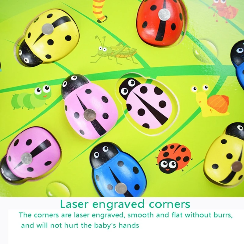 Kids Toys Magnetic Catch Wooden Toy For Children Early Educational Toys Gift