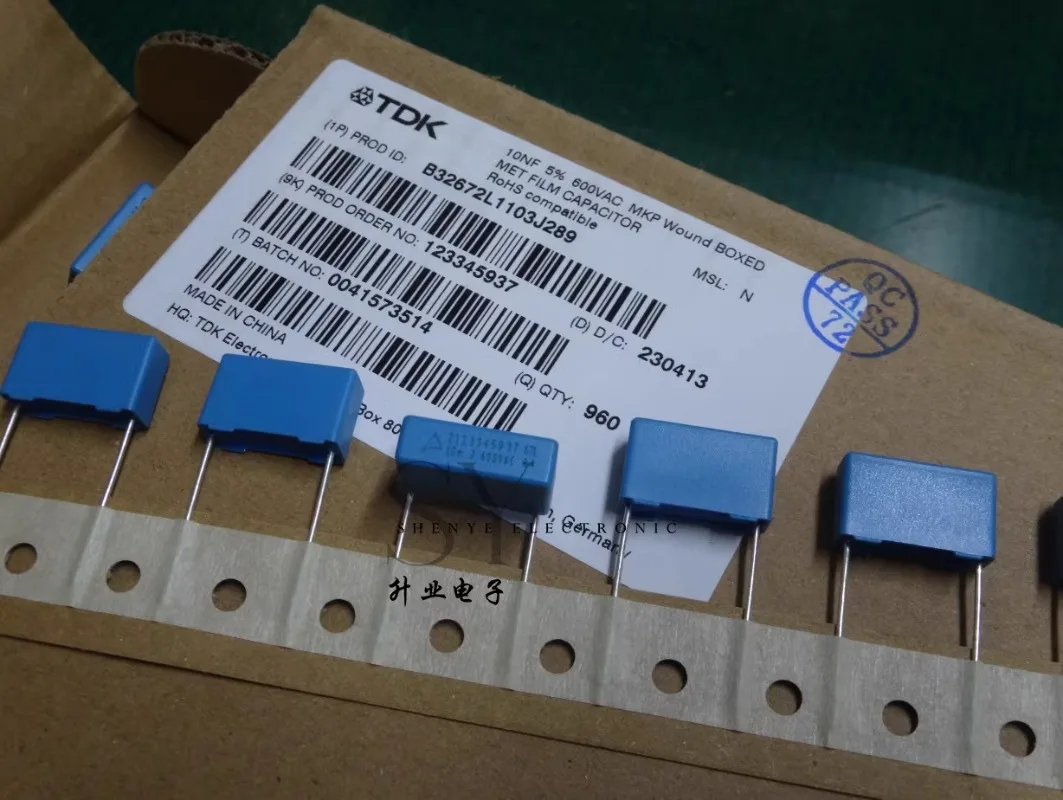 5PCS/10PCS EPCOS 0.01uf/600vAC 10nf 103 New 15MM thin film capacitor B32672L1103J289