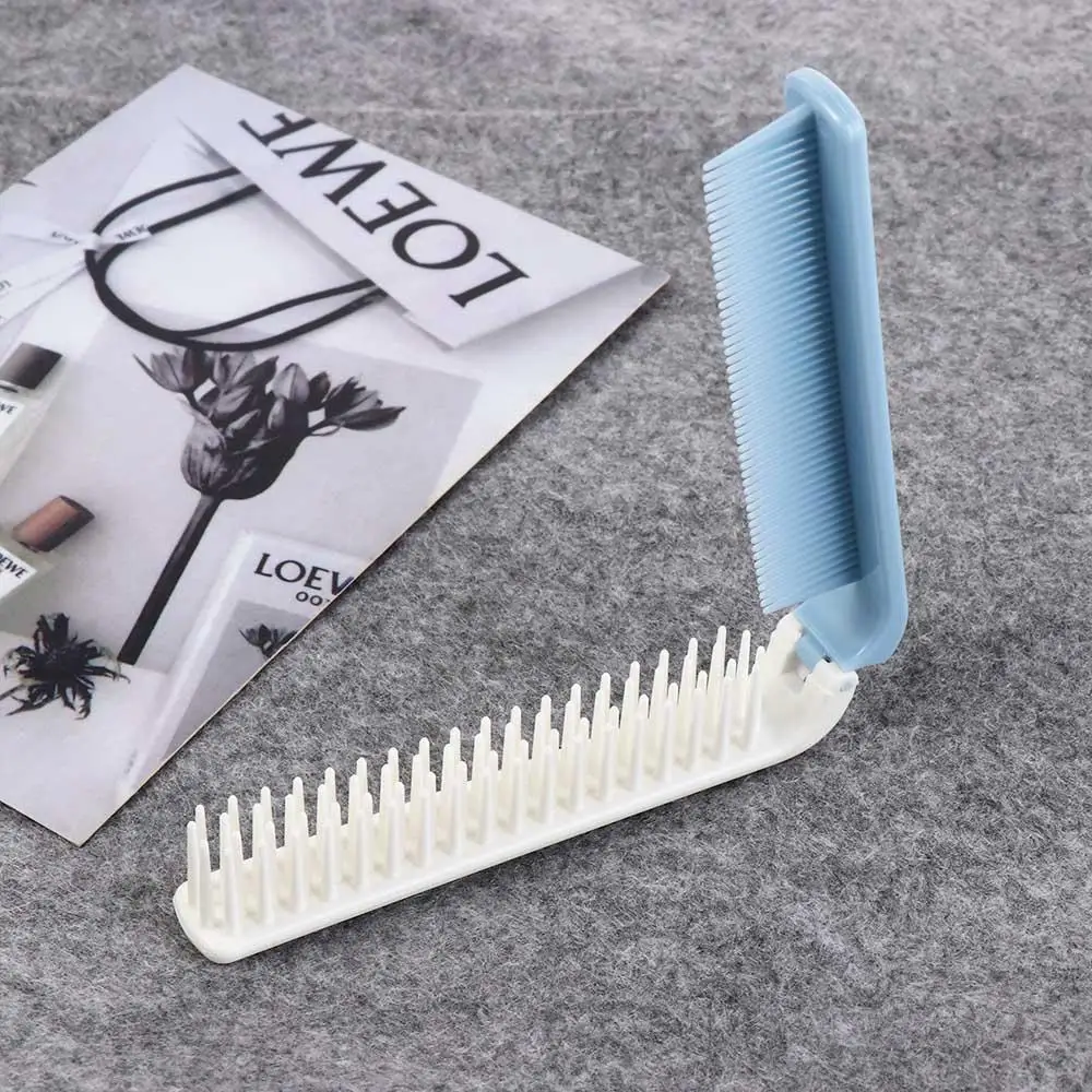 

Hair Comb Massage 2 in 1 Folding Comb Portable Handheld Travel Hair Brush Random Color Anti-static Foldable Comb Home
