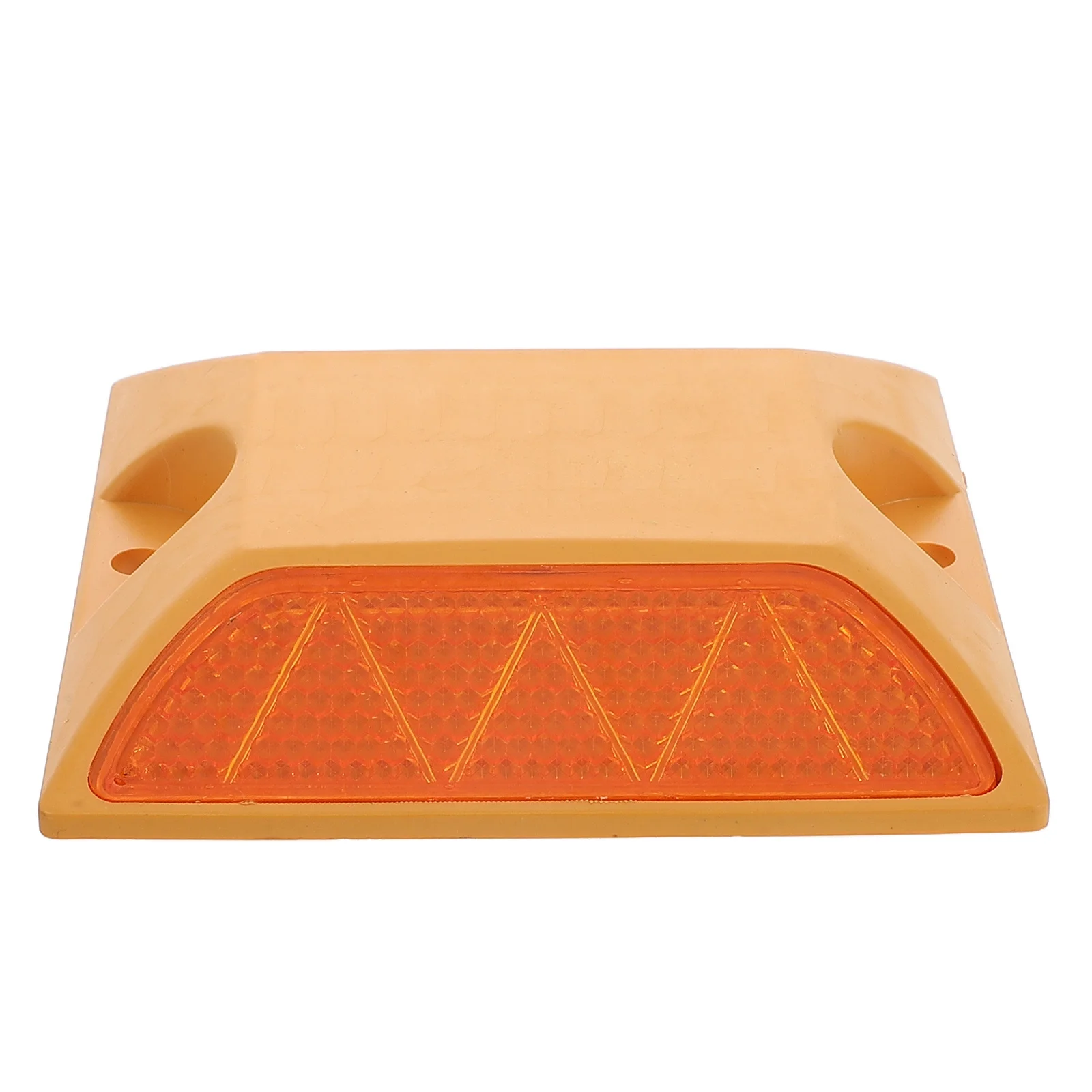 

2pcs Reduction Mark Caution Sign Reflective Yellow Driveway Road Stud Safe Slow Markers Neighborhoods Warning Signs Traffic