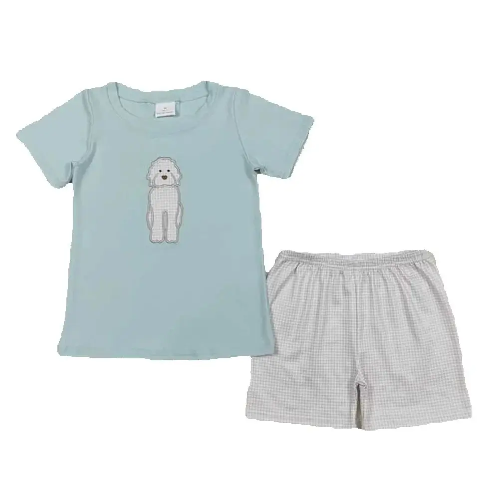 

Baby Boys Dog Short Sleeve Shirts Summer Shorts Clothes Sets