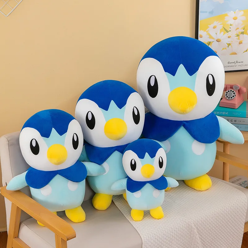 30-60cm Pokemon Kawaii Piplup Stuffed Plush Toys Cartoon&Cute Plush Doll Throw Pillow Birthday Gift For Kids Friends Boy