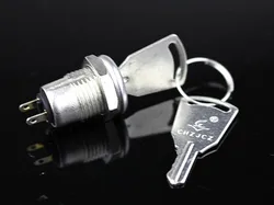 Electronic lock, electronic switch, key switch, telephone switch, KS-02 aluminum material ON/OFF
