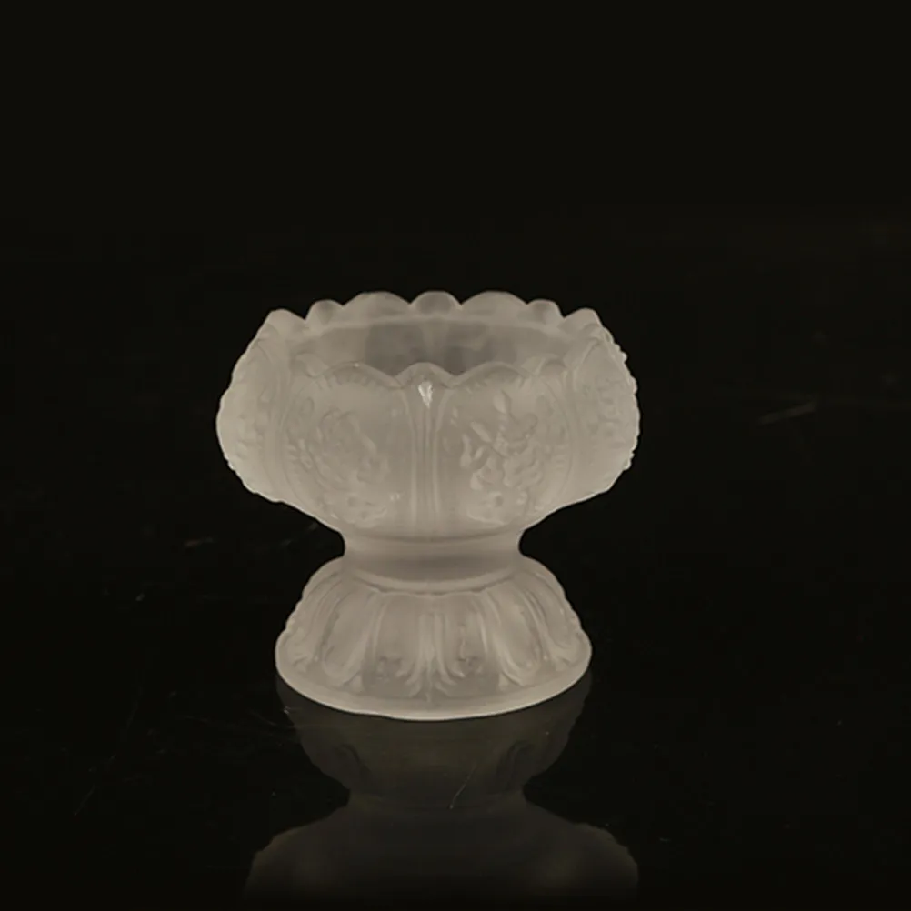 Glass Lotus Holder Tealight Stand Home Decor Wedding Table Centerpiece Room Accent Crystal Bright Shiny Lotus Leaf Design