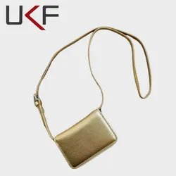 UKF 2024 Cute Mini Shoulder Bag For Women Korean Chic Brand Female Crossbody Handbag Card Holder Dazzling Decoration Purse Bolas