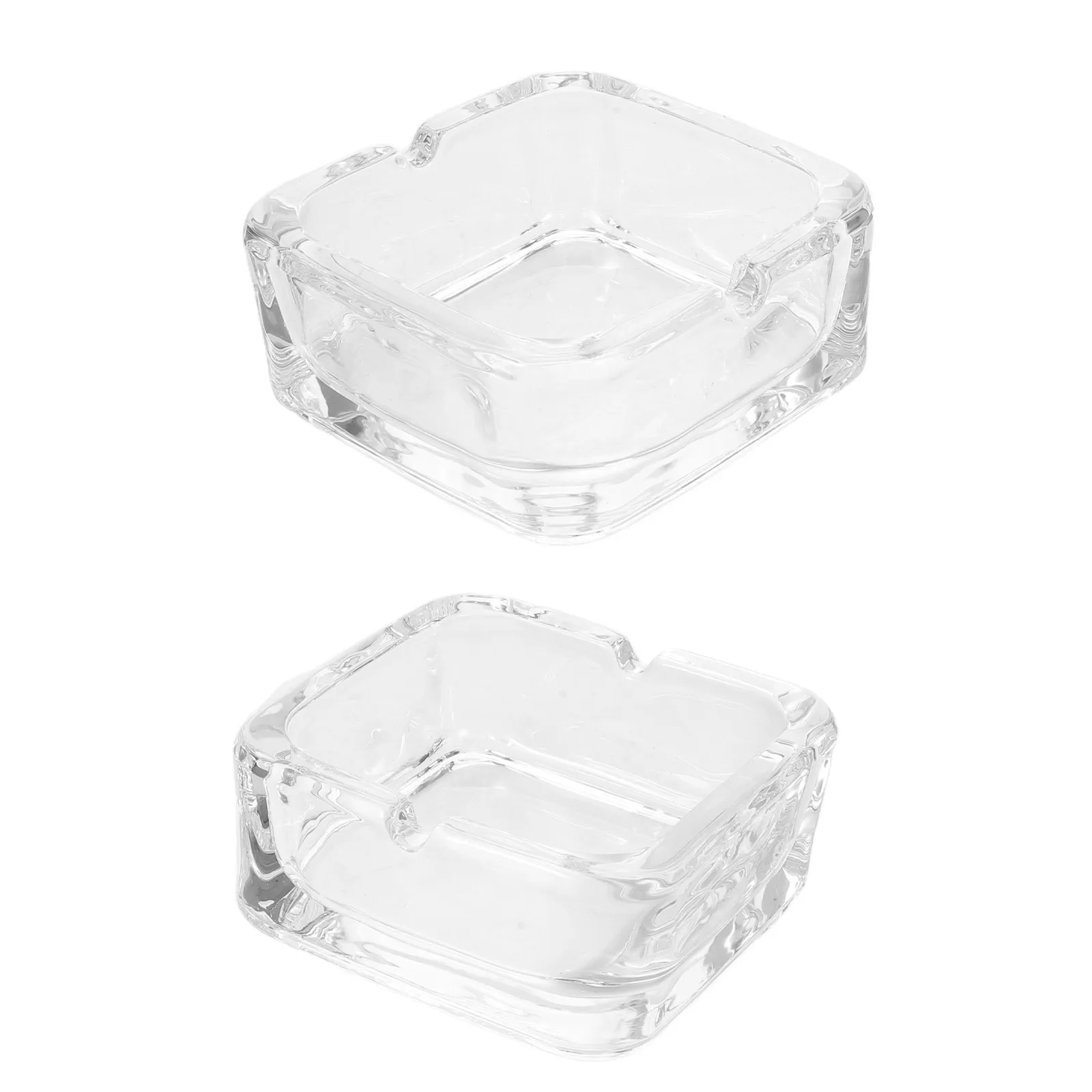 

2 шт. Декоративные прозрачные пепельницы для ванной комнаты, для использования внутри помещений и на улице, для декора гостиной