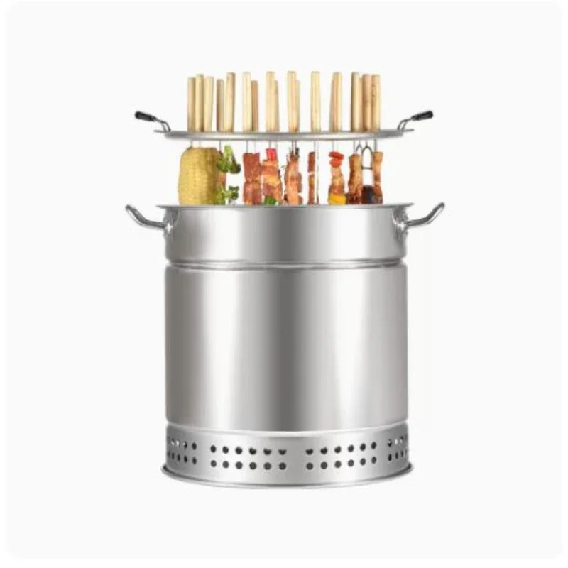 Smokeless Barbecue Oven Household Charcoal Grill Stove Courtyard Barbecue Grill Outdoor Supplies