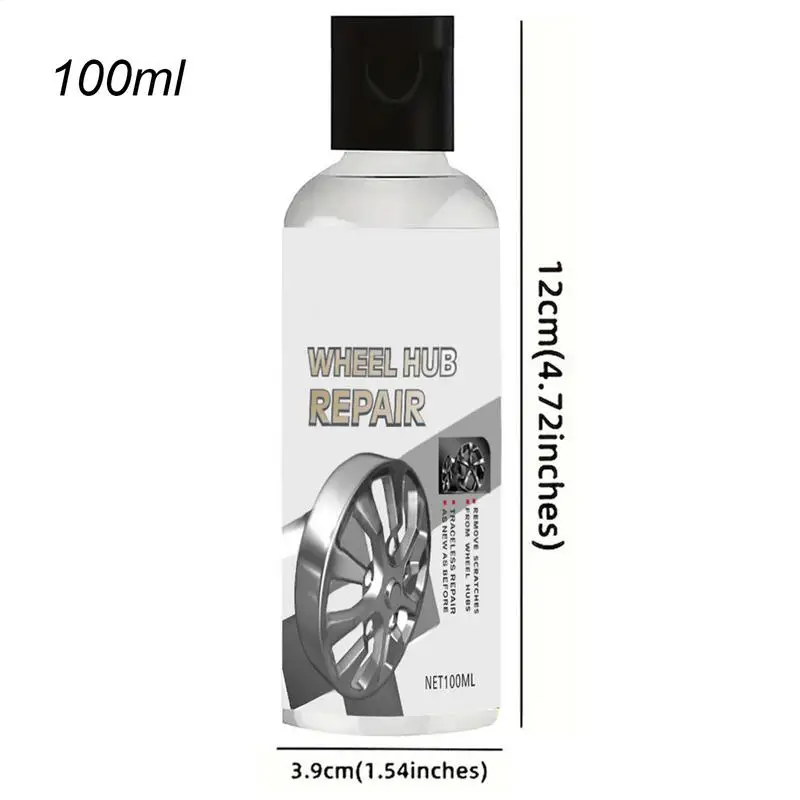 Car Wheel Chrome Repair Paste Professional Restoration & Protection for Metal Rims Wheel Hub Polish Chrome Plating Agent 100ml