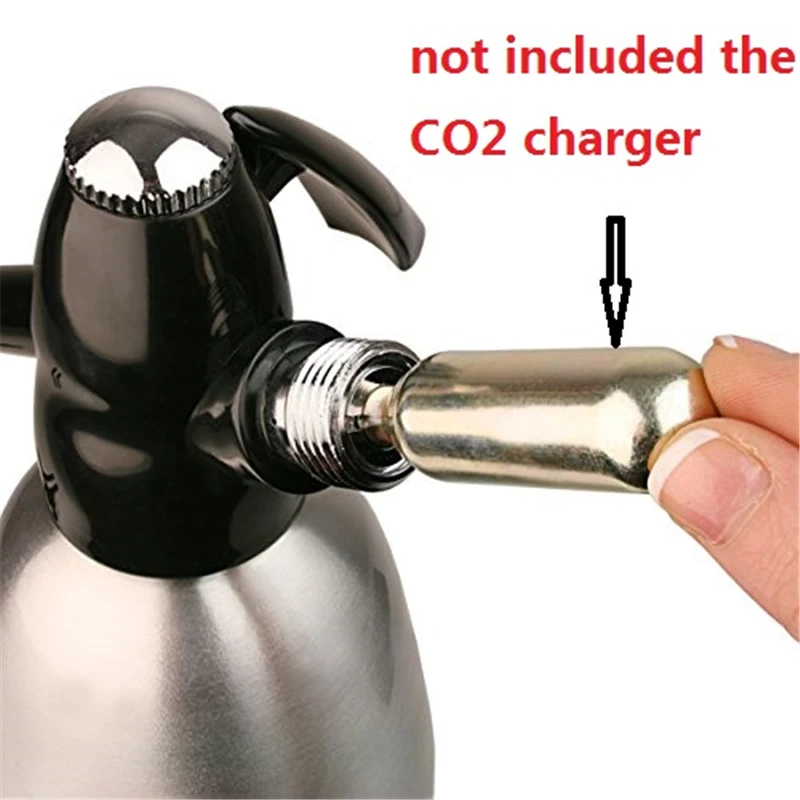 1L Sparkling Water Maker Flavor Soda Blaster CO2 Cocktail Bubble Drinks Pressurizer Soda Siphon Accessories Aluminum