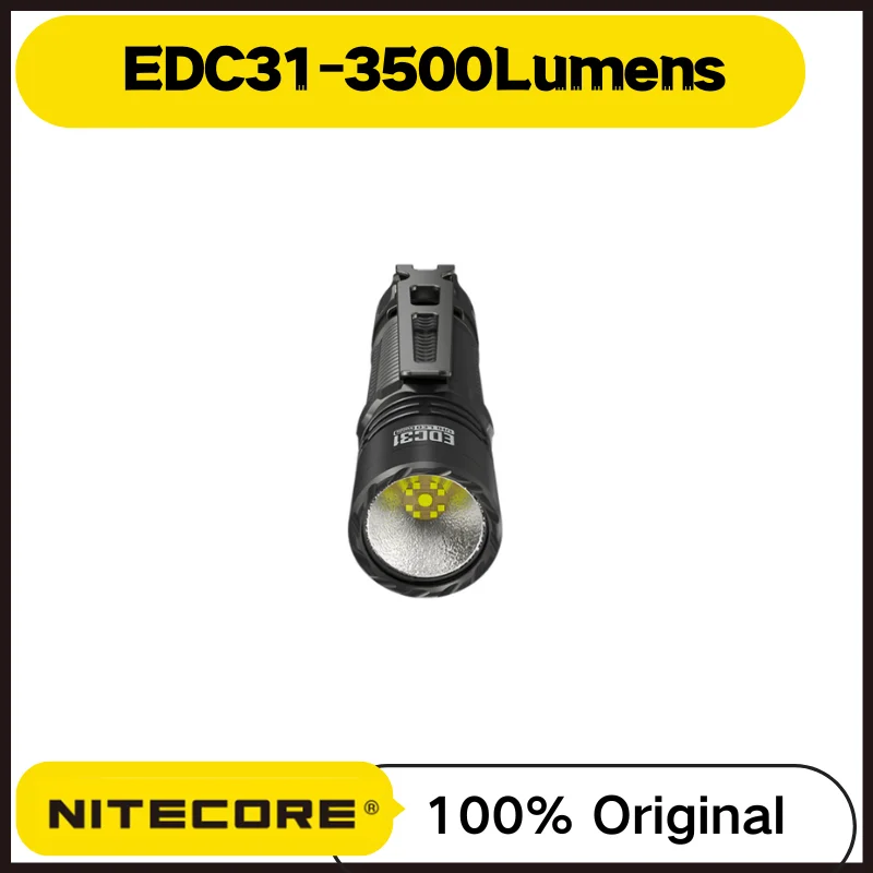 NITECORE EDC31 USB-C Rechargeable EDC Flashlight 3500Lumens Buliy-in 3800mAH Battery