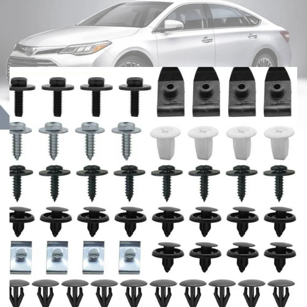 50* Engine Under Cover Clips Bumper Wheel Arch Fender Shield Splash Guard Screws Push Rivets For Toyota Camry Corolla RAV4 Lexus