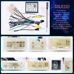 For TOYOTA CAMRY RAV4 COROLLA IZOA CHR SIENNA HIGHLANDER KLUGER LEVIN FORTUNER HULIXcoaster PRIU ALLION 260 ALPHARD radio cables
