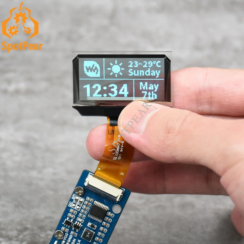 Raspberry Pi 1,51-calowy przezroczysty niebieski wyświetlacz OLED 128×64 Interfejs SPI/I2C również dla Arduino STM32