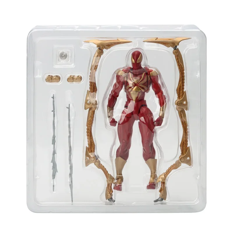 Iron Spider AMAZING YAMAGUCHI Spider Man Peter Parker Black Red KAIYODO Action Figure Statue Model Collectible kids For Toy Gift