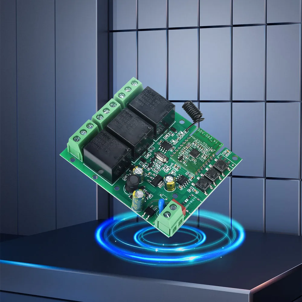 433mhz 3 canais jog avançando auto-travamento wifi bluetooth-compatível relé sem fio interruptor de casa inteligente ac 90-260v/DC5V-32V