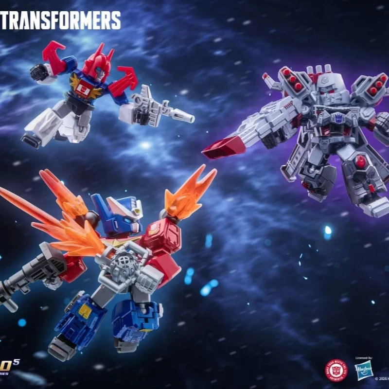 New Blokees Transformers Defender Version 8 Blind Box Assembled Figure Optimus Prime Super Megatron Collectible Hobby Toys Gifts view 6