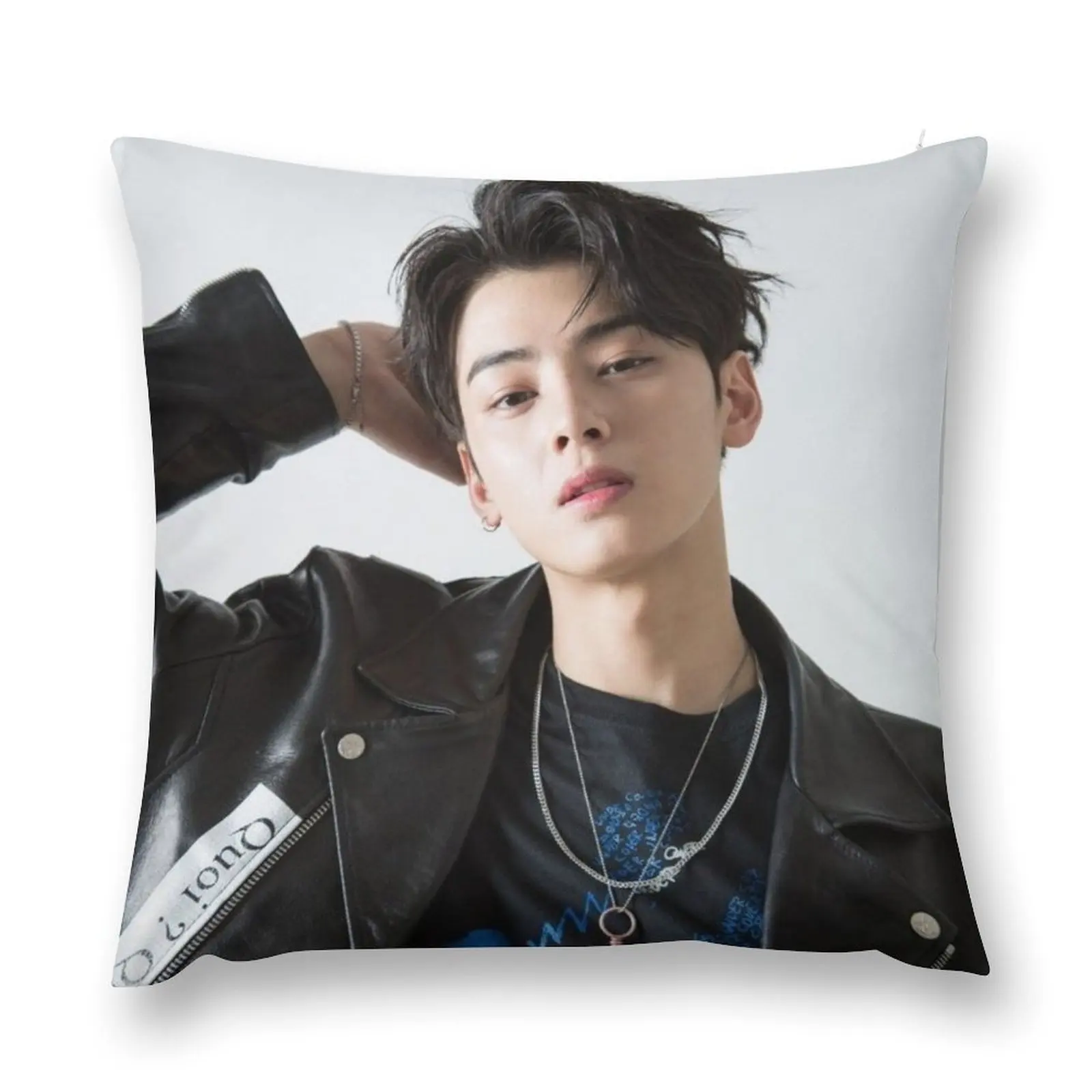 Astro Cha Eun-woo Throw Pillow Embroidered Cushion Cover Throw Pillow Pillowcase Cushion pillow