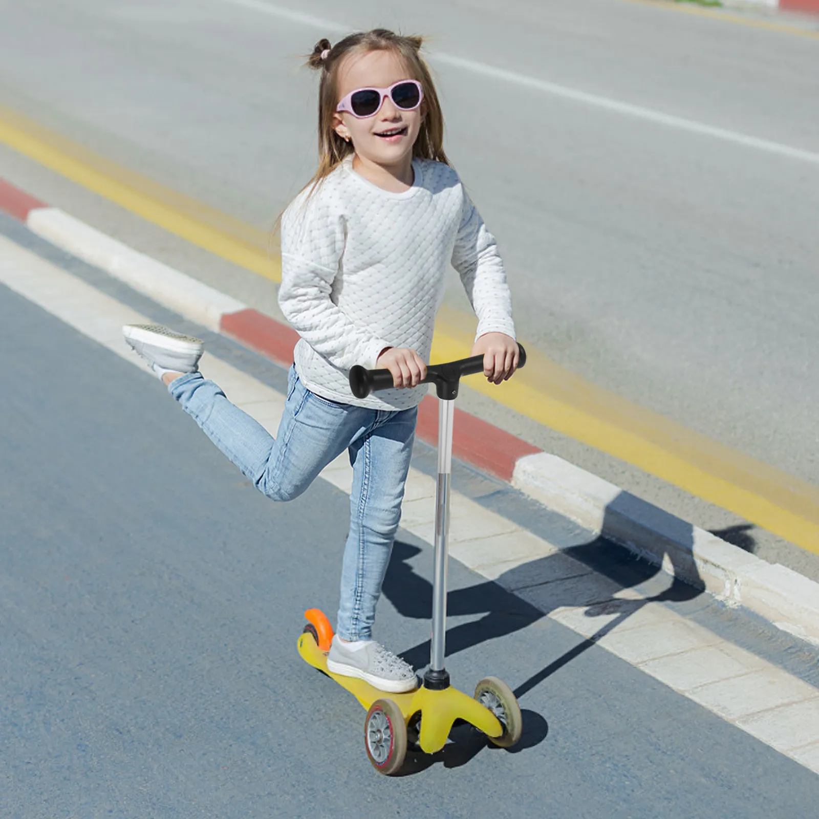 

Non-Slip Kids Scooter Handlebar Grip Replacement Part for Kick Scooters Enhanced Stability Comfort Flexible Multi-Child Sharing