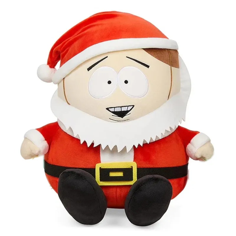 New Cute Anime South Park Cartman Santa Claus Christmas Plush 40CM Boys Stuffed Toys For Children