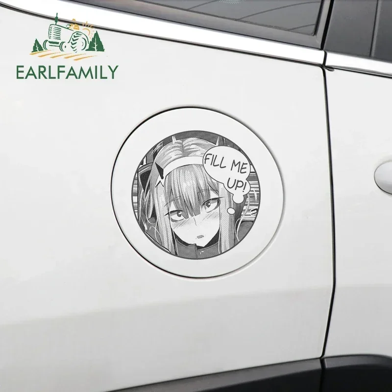 EARLFAMILY 13cm x 13cm für Mich Bis Null Zwei Auto Aufkleber Scratch-Proof Vinyl Abziehbilder Wasserdicht nette Anime Auto Styling