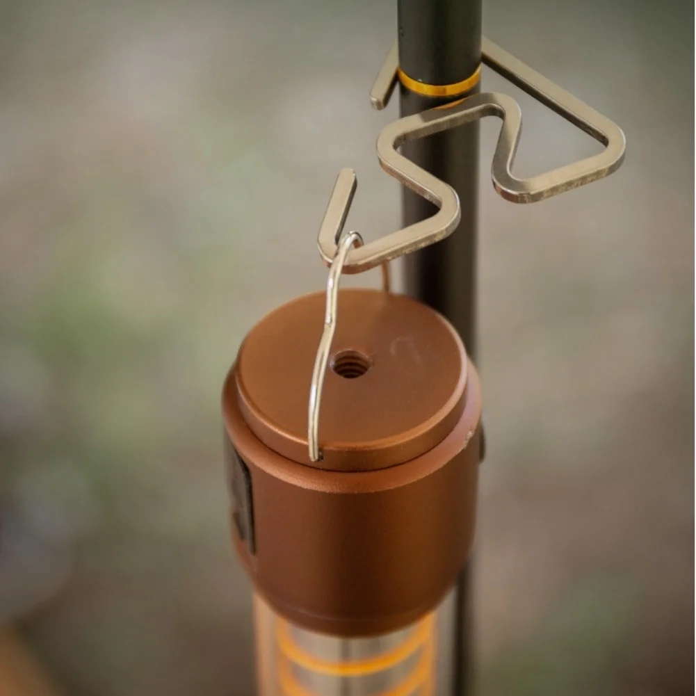 1PC Stainless Steel Hook Outdoor Camping Multifunctional Integrated Hook Tent Lamp Rack Bidirectional Return Hook