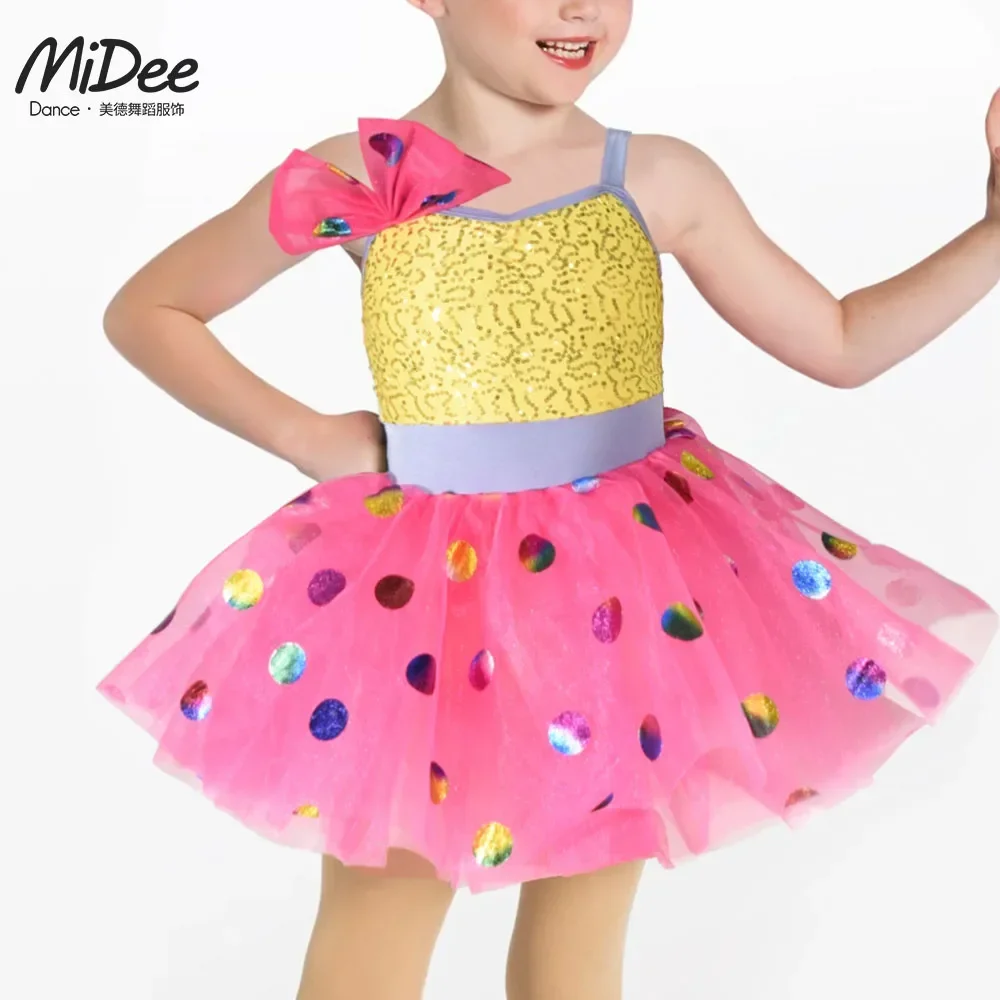 midee-ballet-dance-skirt-for-girls-kid-lovely-colorful-patch-jumpsuit-sweet-princess-dress-model-show-stage-professional-costume