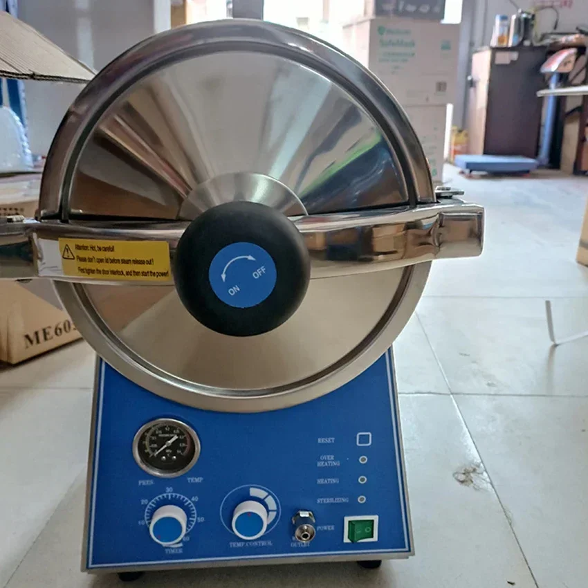 24L Laboratory Benchtop Autoclave denta Steam Sterilizer 134℃ Table Type Steam Sterilizer denta Autoclave Lab Hospital Use