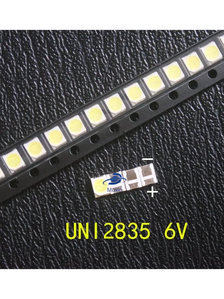 50-100pcs 3030 3535 2835 repair LED LCD TV backlight beads 1W-2W 3V 6V cold white light commonly used image 4