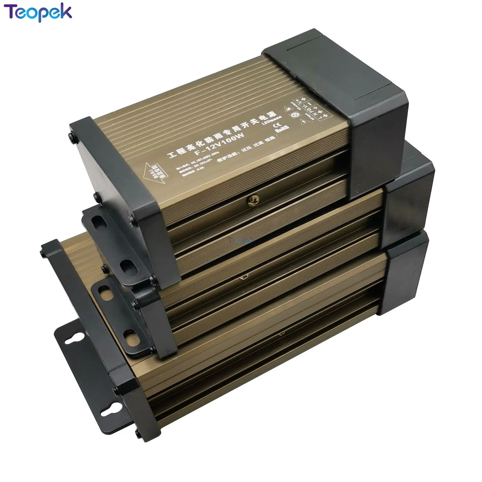 Rainproof Switching Power Supply IP43 DC12V 60W 100W 150W 200W 300W 400W 220V LED outdoor Transformer DC 12V