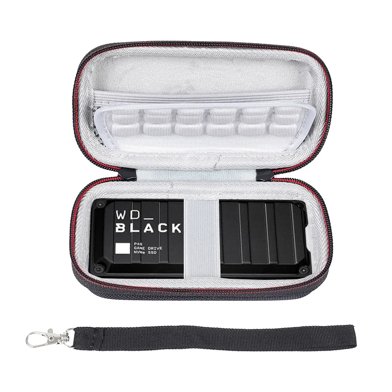 ZOPRORE หัว EVA กระเป๋าเดินทางกระเป๋าซิปกระเป๋าสําหรับ WD_BLACK 1TB P40 เกมแบบพกพาภายนอก Solid State Drive