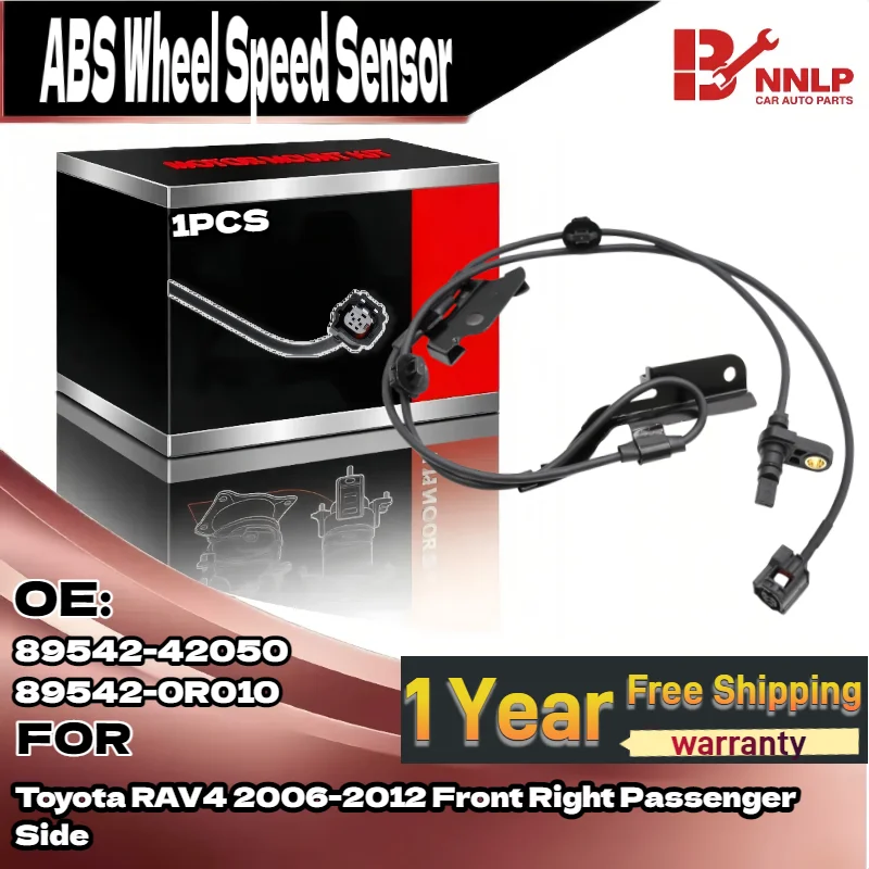 

For ABS Wheel Speed Sensor for Toyota RAV4 2006-2012 Front Right Passenger Side 89542-42050, 89542-0R010