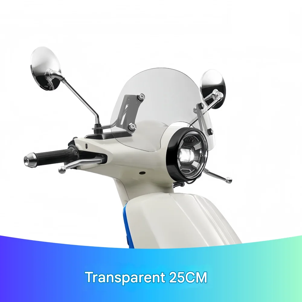 Fit Kymco KR50 Scooter Heightened Windshield High Clear Front Wind Deflector Kit