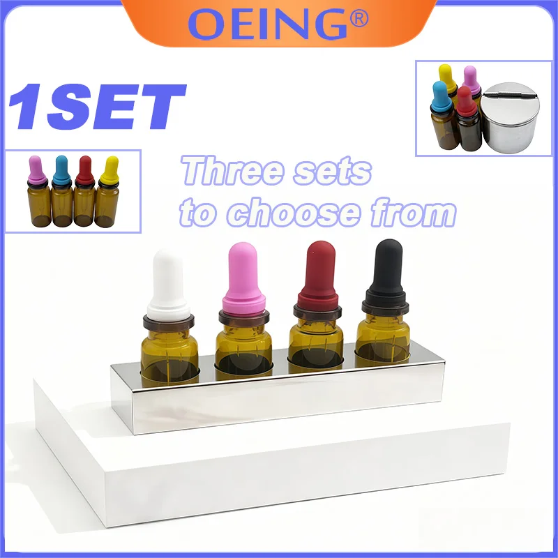 

Набор из 1 флакона-капельницы для стоматологических растворов, цветные стеклянные бутылочки с трубочкой, ватный тампон из нержавеющей стали, инструменты и материалы для ухода за полостью рта