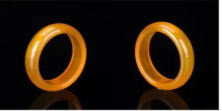 Natural agate orange jade rings jewelry gemstone band ring jade simple stones for women jewellery luxury jewelry men rings