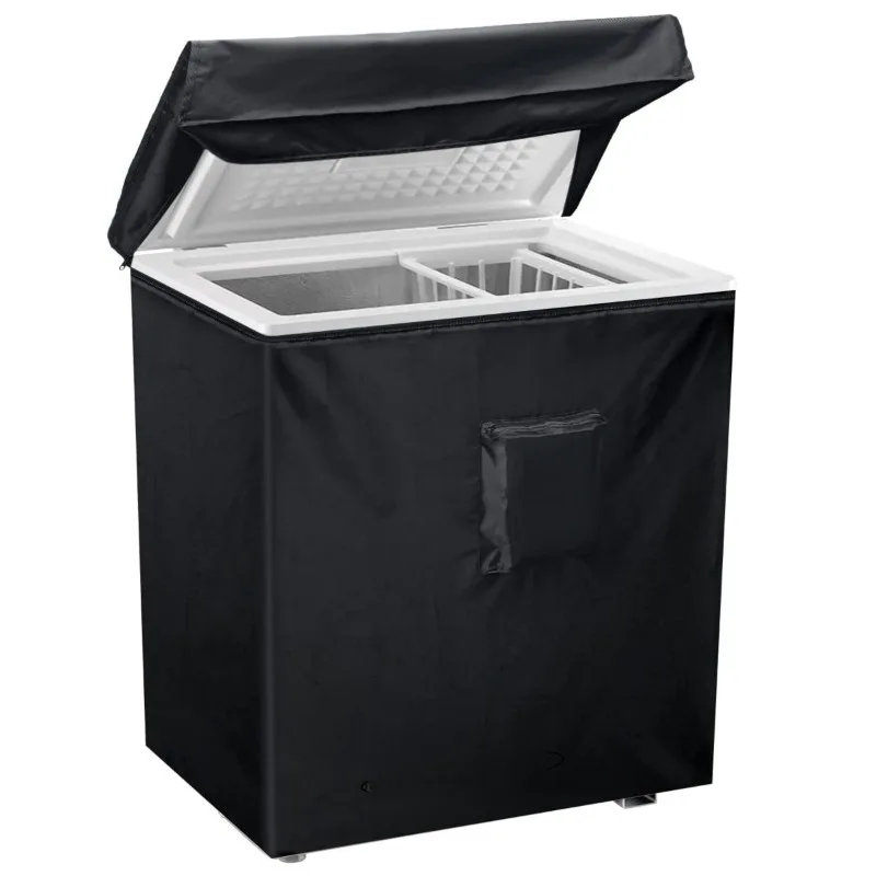 Zippered Access Refrigerator Cover Full Coverage Dustproof Freezer Protector