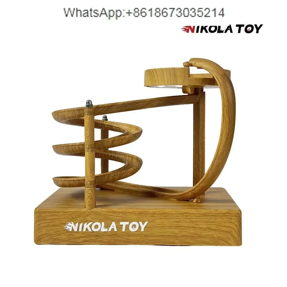 

Electromagnetic acceleration perpetual motion machine model silent built-in lithium fun desktop ornament