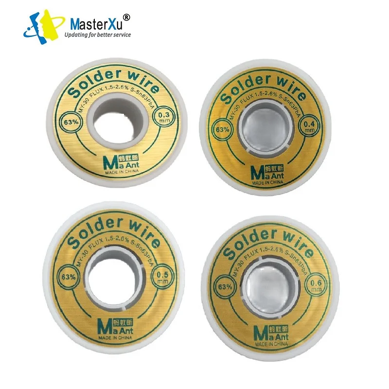 MaAnt Soldering Wire Super Tin Battery Cell Nickel Metal Sheet Plate Spot Welding Special Solder Line 0.8mm 0.6 0.5 0.4 0.3