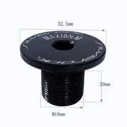SILVEROC Aluminum Folding Bike Bolt Nut for MINI-01D Fork Screws M18 x 20mm Replacement Head Top Tube Lock Nuts