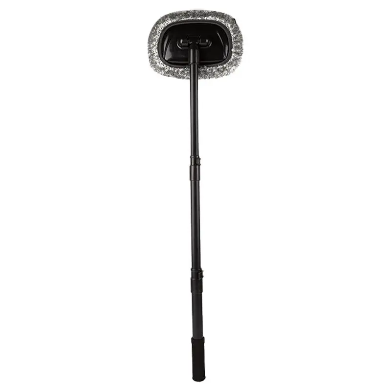 Retractable Car Wash Brush Cleaning Car 15 Degree Curved Mop Telescopic Brush Wet And Dry Use Auto Home Detailing Duster