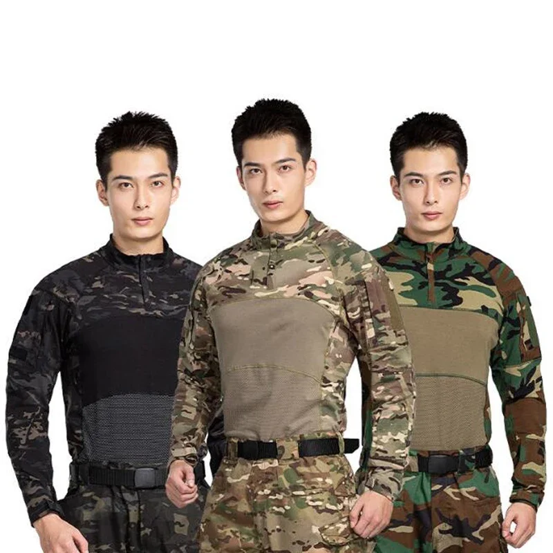 Combat Men Shirts Proven Tactical Clothing Uniform CP Camouflage Airsoft Hunting Army Suit Breathable Work Clothes Gear