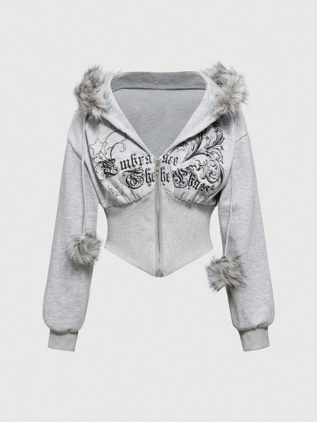 アメリカンレトロパッチワークカーディガン スポーツウェア カジュアルジッパー スリムフィット ショートジャケットトップ 長袖ファーカラー