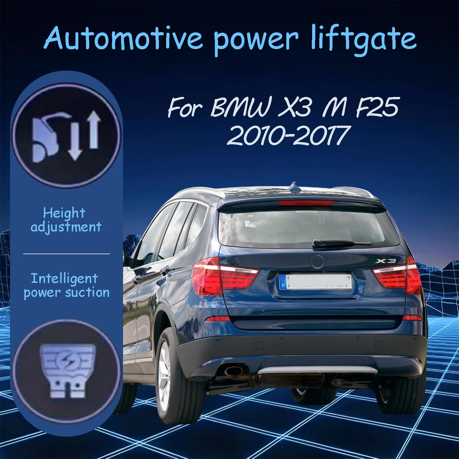 

Для BMW X3 M F25 2010-2017 электрические автоматические всасывающие замки задней двери, подходящие для модификации багажника