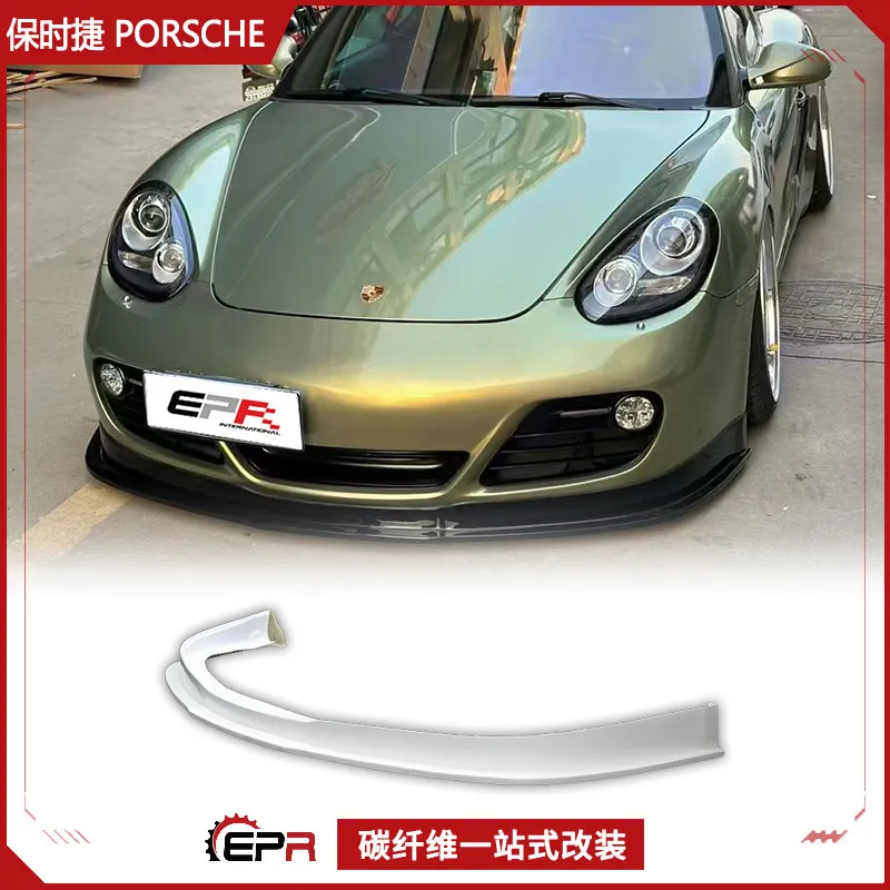

Для Porsche Cayman 987.2 EPAGT, передний шпатель из углеродного волокна, передний шпатель для губ