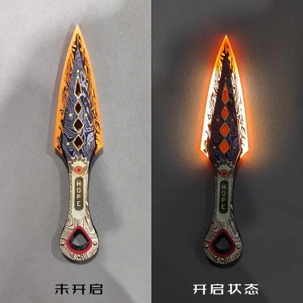 30cm Apex Legenden Wraith Erbstück Cosplay Kunai Modell Erbstück leuchtendes Spielzeug Cosplay Ganme Prop Schwert Junge Geschenk Requisite