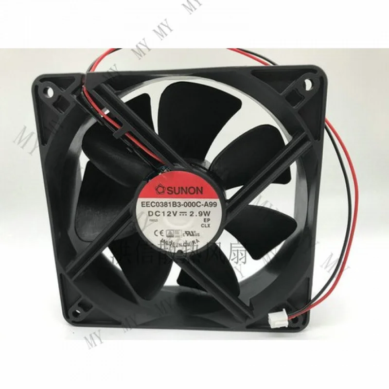 

Вентилятор охлаждения TT для SUNON 12038 EEC0381B3-000C-A99 DC12V 2.9W 120*38MM