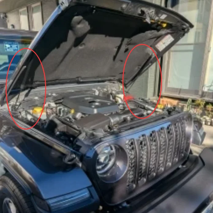 

Hood Struts for Jeep Wrangler JL 2018-2026 Front Bonnet Gas Springs Shock Absorbers Dampers Lift Supports 2PCS