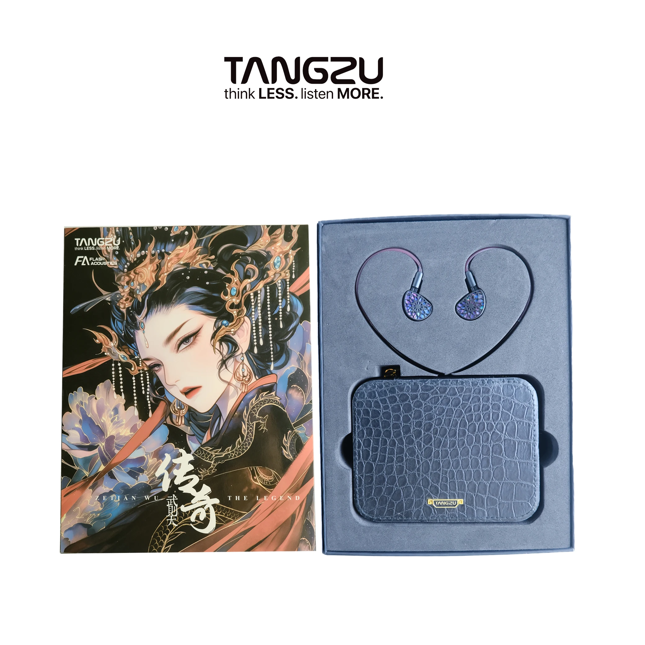 

TANGZU Wu Zetian Legend Edition HIFI wired headphones dual plane 14.2mm/6.2mm 0.78mm detachable cable